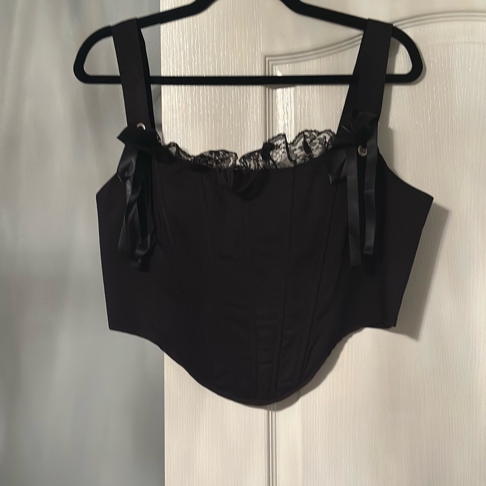 Lively Ghosts Thistlebloom Black Corset-NWT, XL - Picture 5 of 13